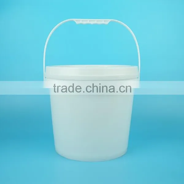 8kg Paint Plastic Bucket, Latex Paint Barrel With Lid, Chemical Material Plastic Pail With Plastic Handle photo-2