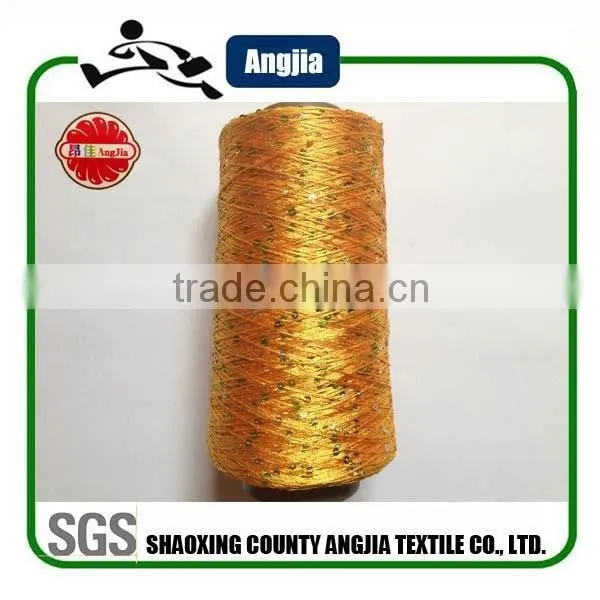 High Quality Polyester Knitting Sequin Yarn Polyester Spun Sequin Yarn for Sewing Thread photo-5
