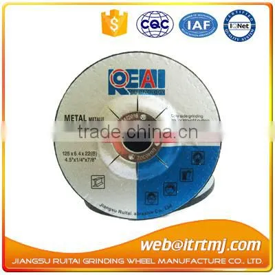 Edge Shape Abrasive Depressed Center Cutting Wheel 125x6.4x22mm