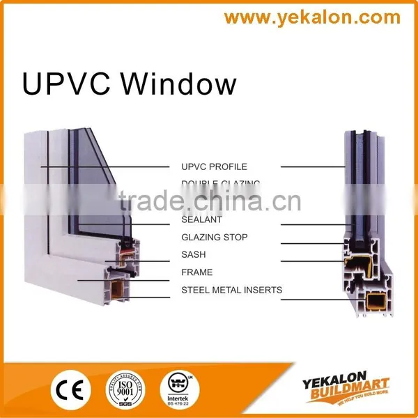 Yekalon Environmental UPVC Window Sliding Pvc Window Profile photo-4
