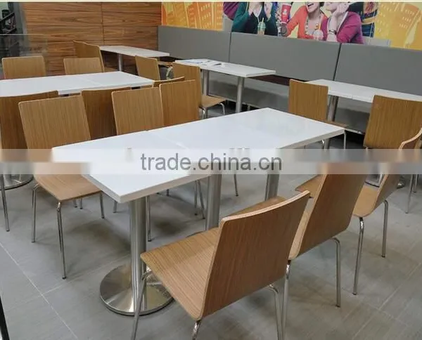 Marble Top Dining Table for Restaurant,Acrylic Soid Surface Tables and Chairs photo-4