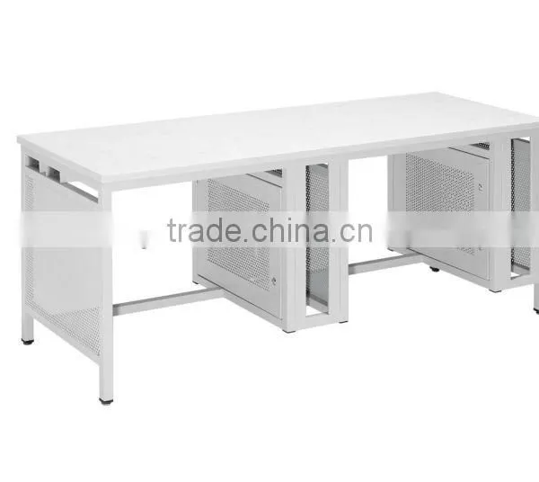 2012 new design cheap comptuter desk for 2 person of internet bar/school/office