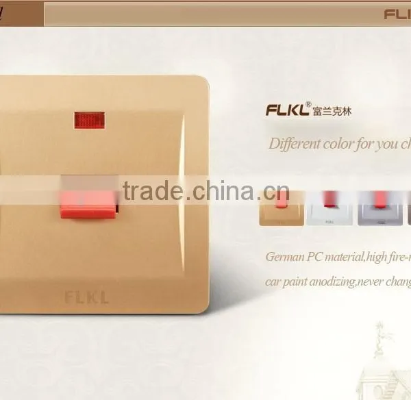 British Standard 45 A Switch With Neon Champagne Gold Color photo-3