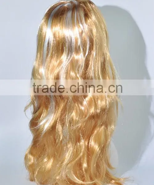 Special Curls Long Blond Wig Synthetic Costume Wig N293 photo-3