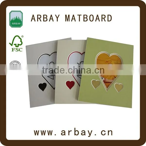 Wholesale 4plys White Core Thick Paper Frame White Picture Mounts photo-2
