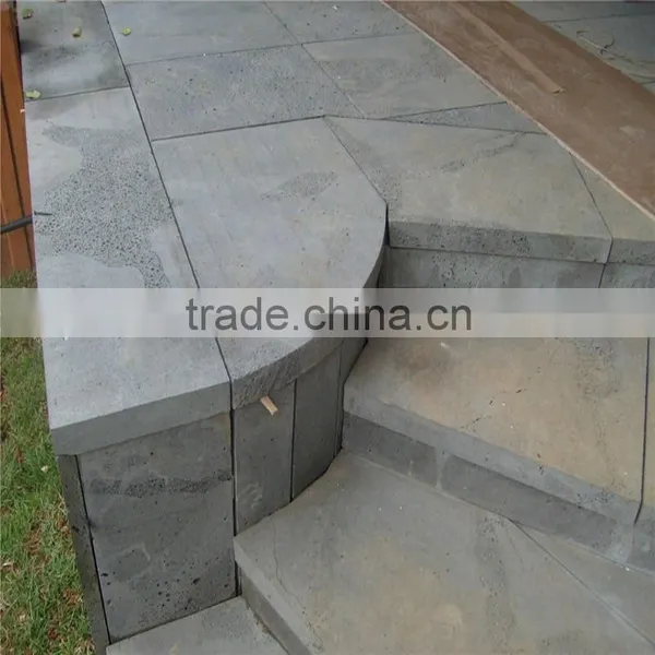 Excellent Outdoor Natural Garden Basalt Stepping Stone,decorative Garden Stepping Stones photo-3