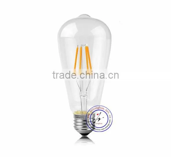 LED Filament Light ST64 E27 2/4/6/8W Decorative Filament Bulb Edison Light photo-5