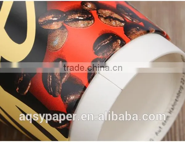 Custom Logo Printed Disposable Paper Cup With Lid, Low Cost 12oz Double Wall Paper Cups With Lid photo-2