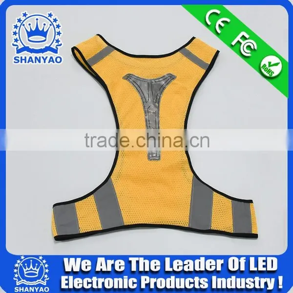 2016 Factory Supply Cheap LED Safety Vest For Road Safety At Night photo-4