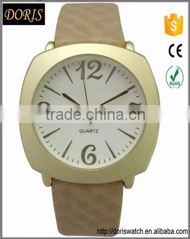 LOGO Custom Fashin Leather Watch Stainless Steel Back Women photo-2