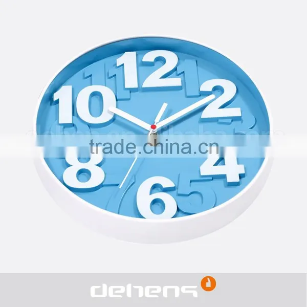 DEHENG 12 Inch Simple Plastic Wall Clock Hot Sell photo-3