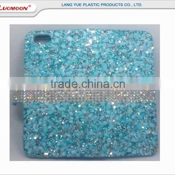 Hit Color Wallet Style Resin Diamond Leather Case for Iphone 5 6 7 6s photo-6