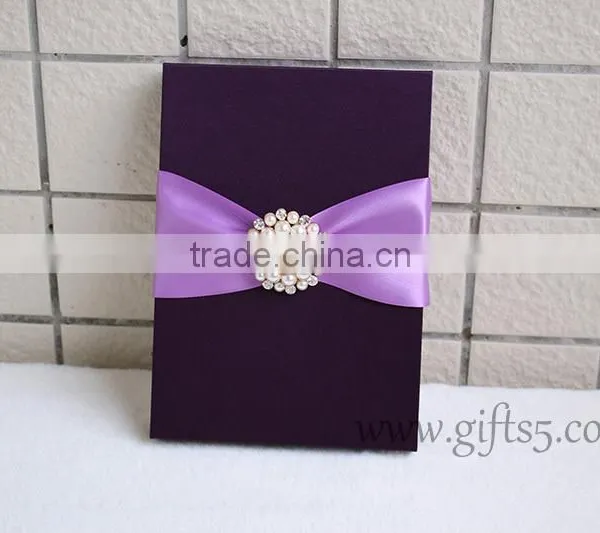 2016 Latest Wedding Gift Box for Invitation Cards With Ribbon Custom Made photo-3