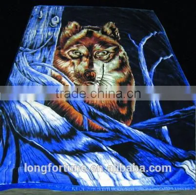 China Suppliers Quilt Blankets Rebel Wholesale 100% Polyester Knitted Cuddly Horse Print Fleece Blanket photo-4
