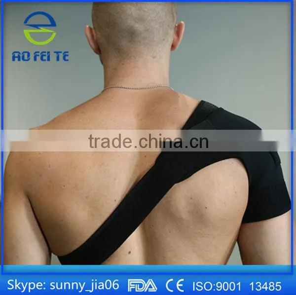 Magnetic Single Shoulder Back Brace Support Gym Bandage Wraps Sport Protective Gear photo-2