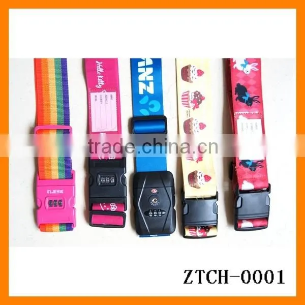 Customizing Travel Accessory Luggage Bag Belt With Different Buckles ZTCH-0001