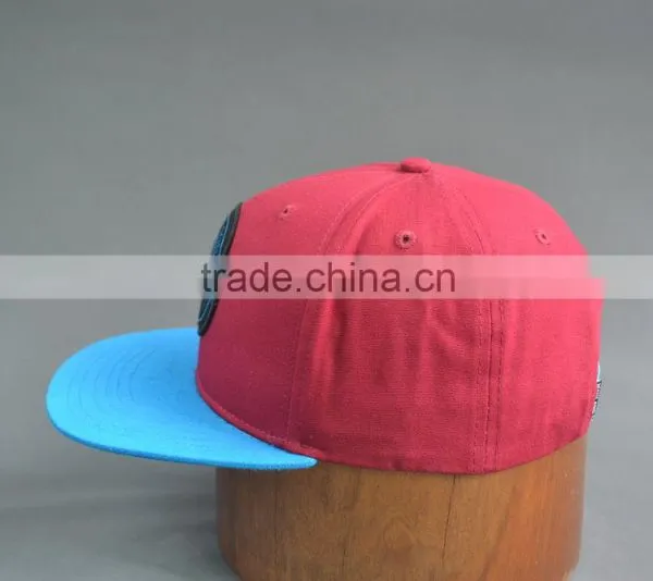Custom 100% Cotton Twill 6-panel Snapback Cap With Woven Label photo-3