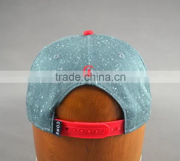 Custom 100% Cotton Twill 6-panel Hats Snapback Cap With 3D Embroidery photo-4
