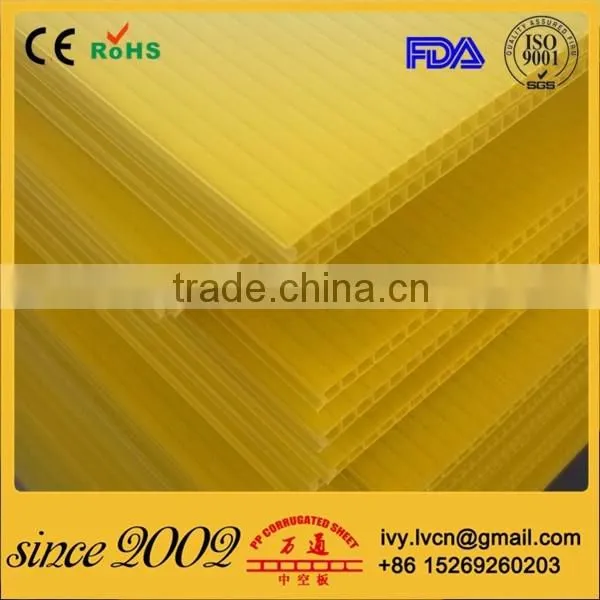 3mm 5mm Corflute Sign Board With Corona Treated and UV Adhesive