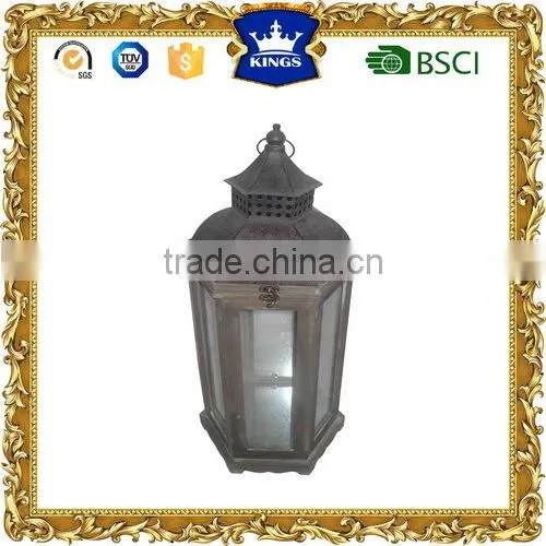 Elegant Black Wooden Lanterns Set of 3 Home Decor