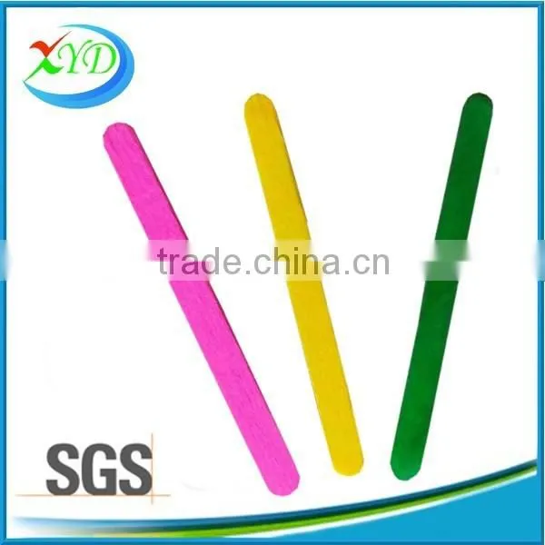 Colored Wooden Ice Cream Sticks for Toy / Colored Toy Bars
