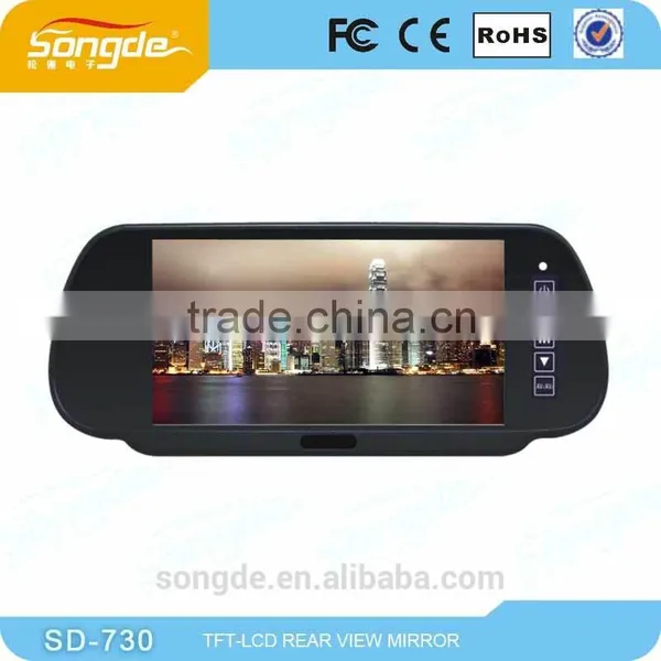 7"TFT LCD MP5 Car Rear View Mirror Monitor Auto Vehicle Parking Rearview Monitor SD/USB photo-5