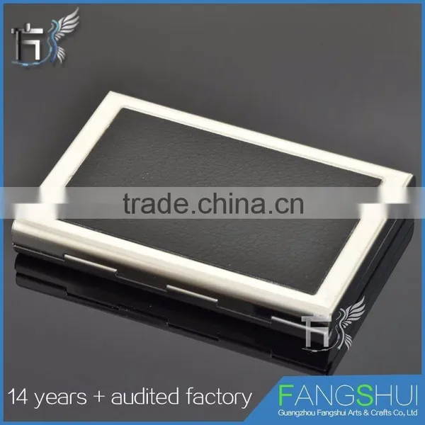 2016 Hot Sale Leather and Metal Business Card Holder Wholesale photo-6