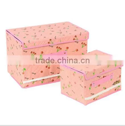 Eco-Friendly Portable Clothes Sundries Hard Cloth Storage Bag Case Container Box photo-4
