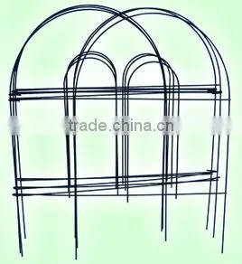 Dark Green Border Fencing Wire Garden Fence Path Support photo-2