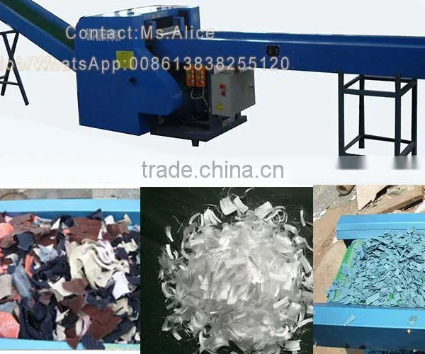 Automatic Waste Rags Glass Fibre Polyster Yarn Leather Cutting Machine photo-3