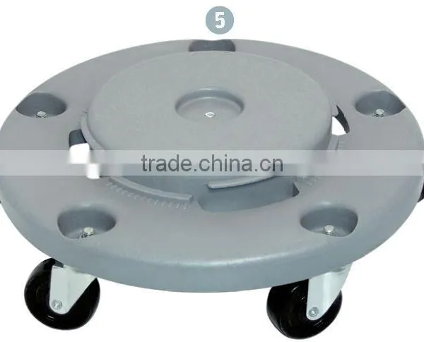 Plastic Garbage Can With Wheels photo-3