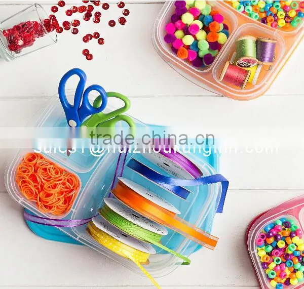 3-compartment Plasic Food Storage Lunch Box Container for Kids,Kids Plastic Lunch Box photo-6