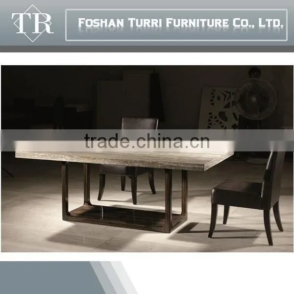 Rectangle Travertine Marble Top Coffee Table photo-6