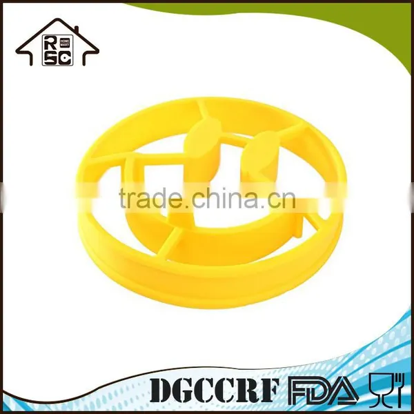 NBRSC DIY Smiley Face Fried Egg Mold Silicone Smile Shaped Pancakes Omelette Device photo-2