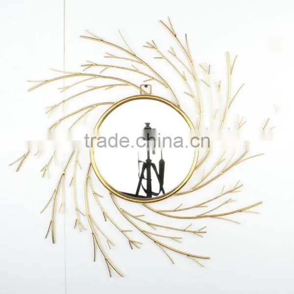 Modern Style Living Room Iron Frame Silver Mirrors photo-6
