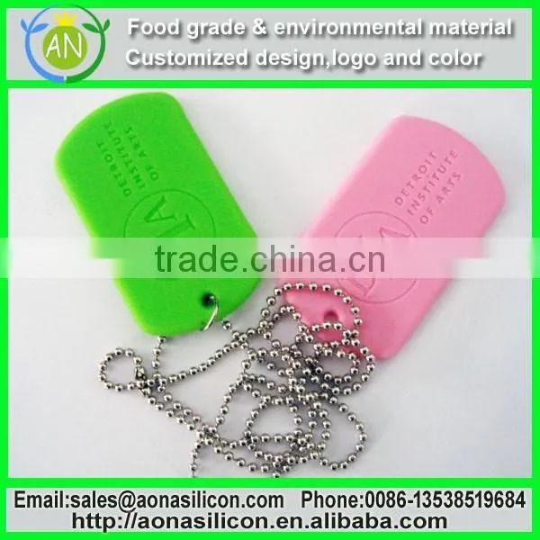 Silicone Military Dog Tags for Souvenir|gift|Silicone Military Dog Tags With Debossed Logo photo-2