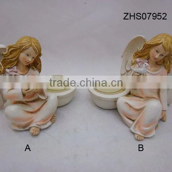 2016 Wholesale Angel Design Wedding Candle Holder