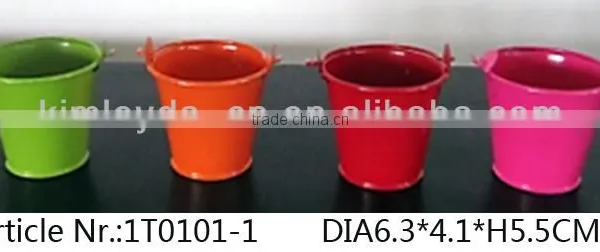 Hot Sale Mini Tin Bucket Decorative Gardening Bucket photo-2