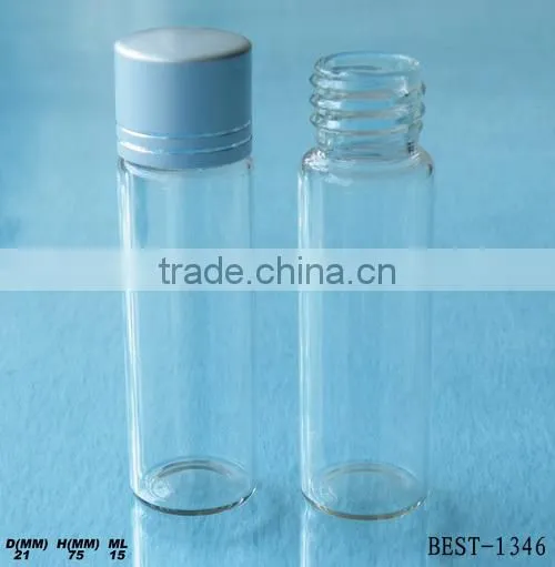 Various Size Blue Colored Test Tube Glass Screw Top Test Tube for Labor Use photo-4