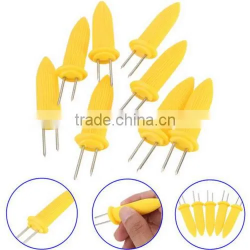 Safe Mini Corn on the Cob Holders Skewers Needle Prongs Fork Picks Kitchen BBQ photo-2