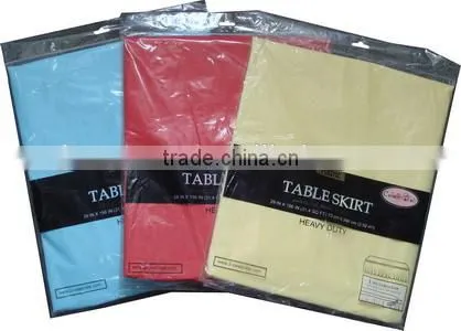 2014 New Designed Plastic Party PEVA Table Cover Skirt, Direct Factory/Manufactory Supply/industrial photo-1