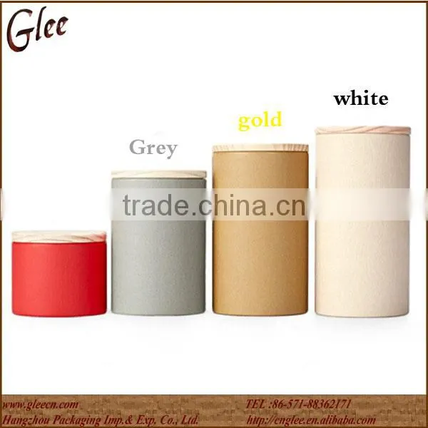 Round Tea Box Wood Gift Box photo-4