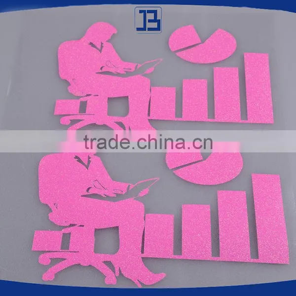 Jiabao Custom Wholesale Cool Glitter Heat Transfer Vinyl Htv photo-4