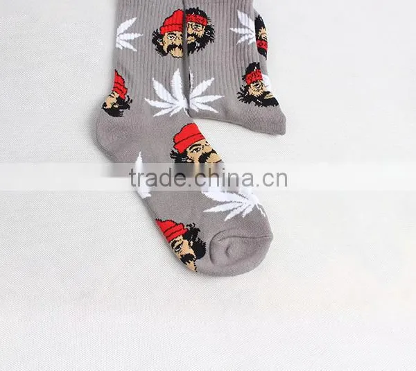 Hemp-leave Design Socks, Sports Socks, Mountaineering Socks photo-3