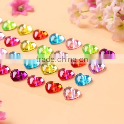 Multi Colors Diamante Rhinestone Clear Crystal Craft Gems Stickers photo-4