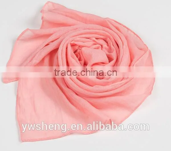 Newest Style Baby Girl Easy-taking Organic Wide Cotton Plain Baby Scarf photo-6