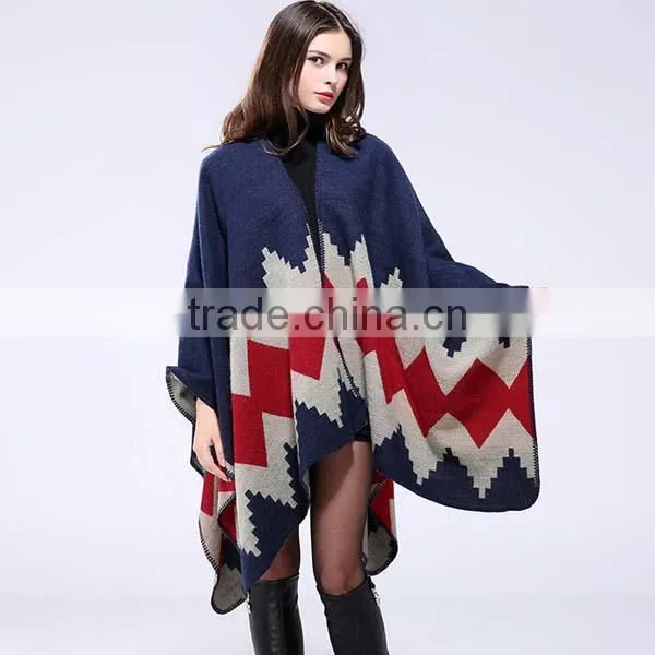 2017 New Western Wind Women Scarf Hand-sewn Twill Jacquard Imitated Cashmere Material Printed Women Cloak photo-4
