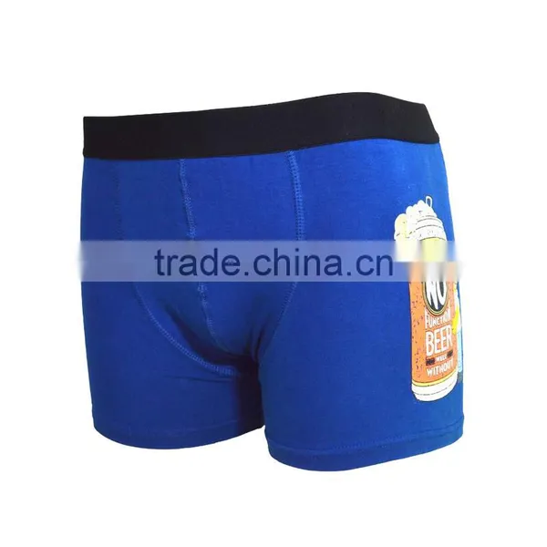 Customize Design Man's Cotton Spandex Boxer Underwear Suits photo-2
