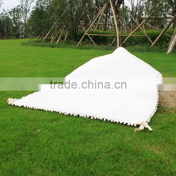 ShiJ Tipi Cotton Canvas Kids Play Tent House photo-6
