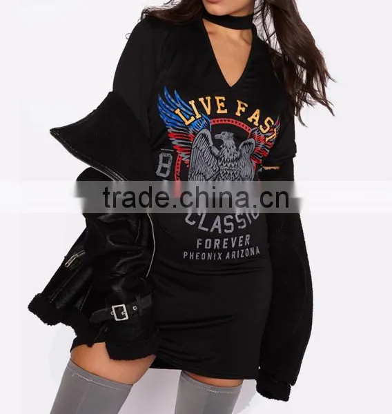 Cartoon Short-sleeved T-shirt Women Long Section Printed Animal Tshirt photo-2